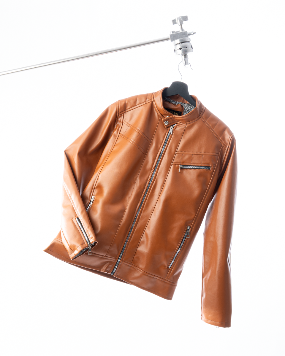 جاكيت زارا جلد مبطن فرو