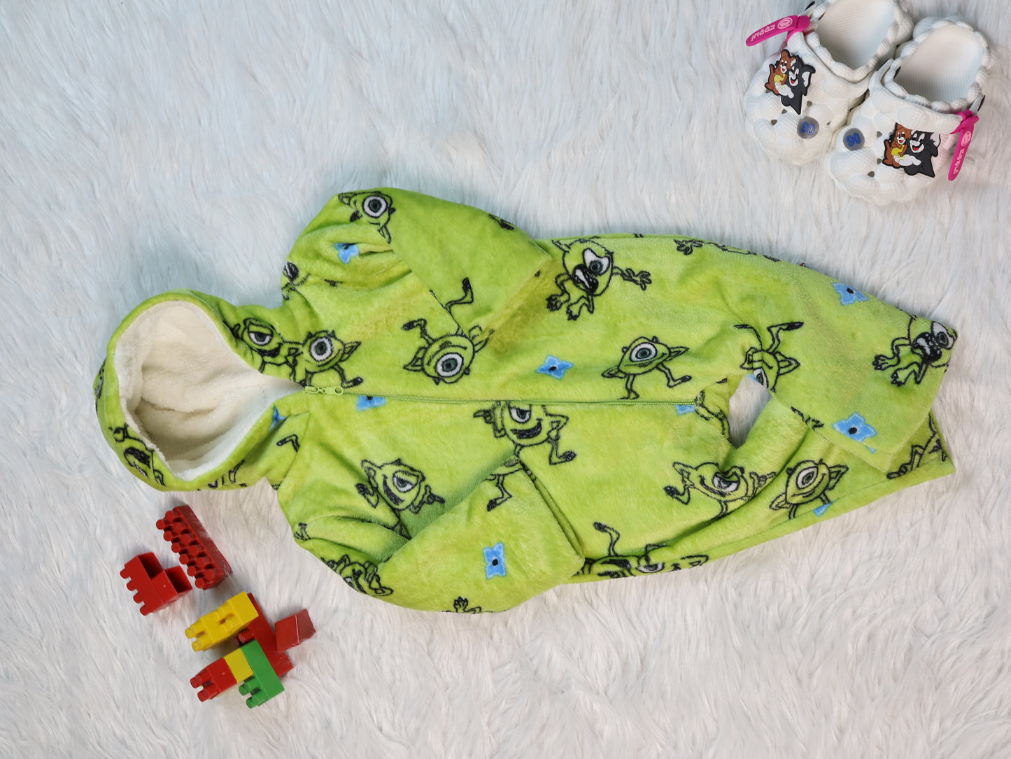 جمبسوت أطفال فرو مبطن شتوي