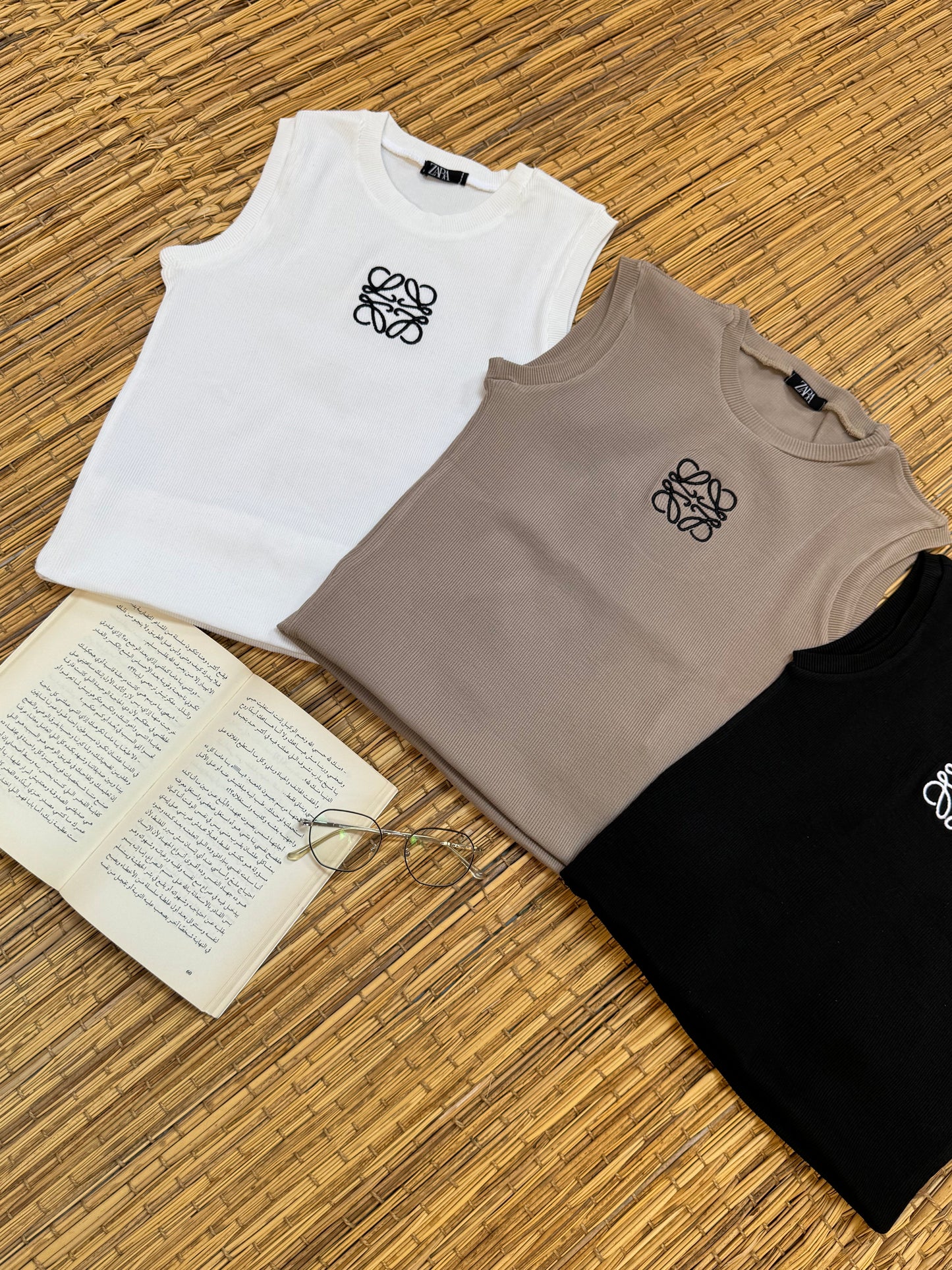 توب حريمي كت ريب مضلع