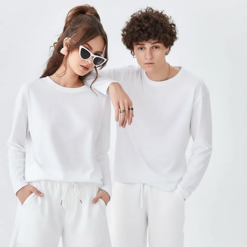 تي شيرت قطن كم بيزك