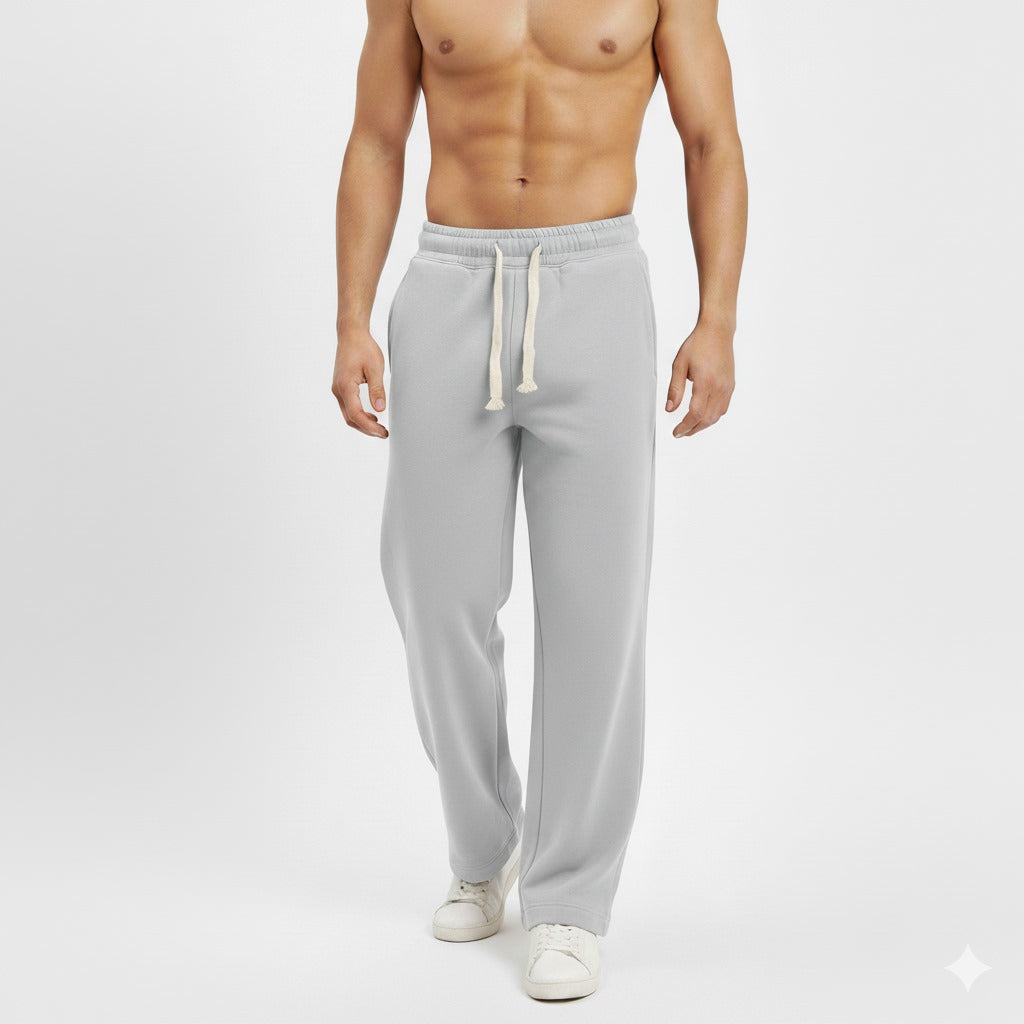 بنطلون رجالي وايد ليج قطن