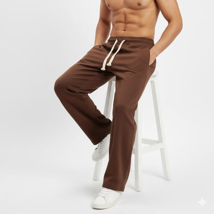 بنطلون رجالي وايد ليج قطن