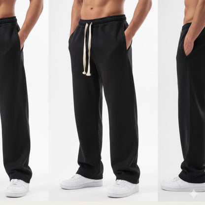 بنطلون رجالي وايد ليج قطن