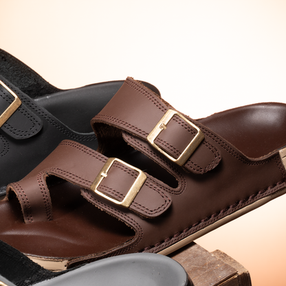 شبشب رجالي جلد طبيعي طبي مريح