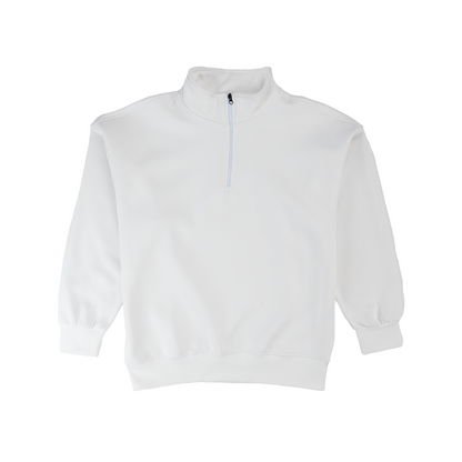 سويت شيرت بربع سوستة قطن صافي