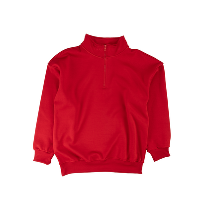 سويت شيرت بربع سوستة قطن صافي