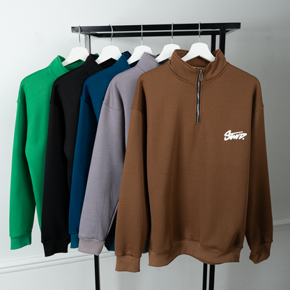 سويت شيرت نص سوستة قطن