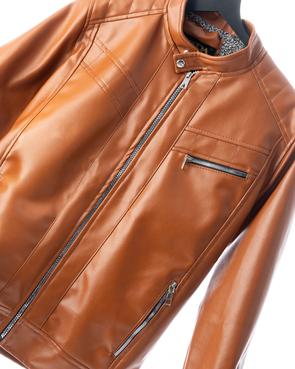 جاكيت زارا  جلد مبطن فرو