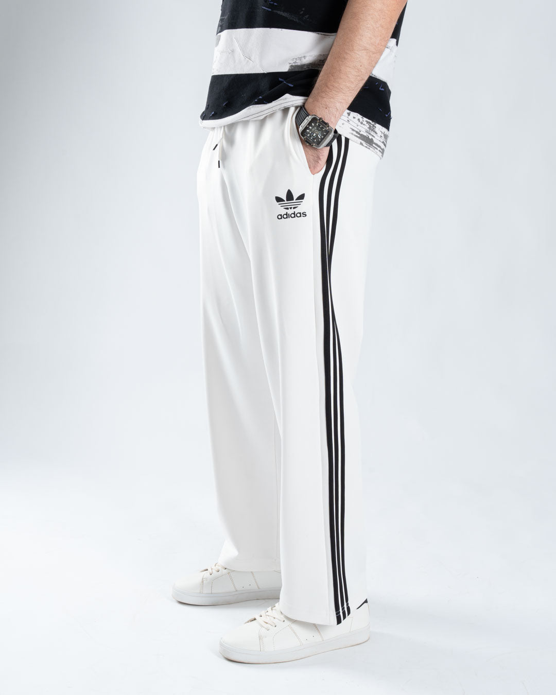 بنطلون أديداس وايد ليج رجالي