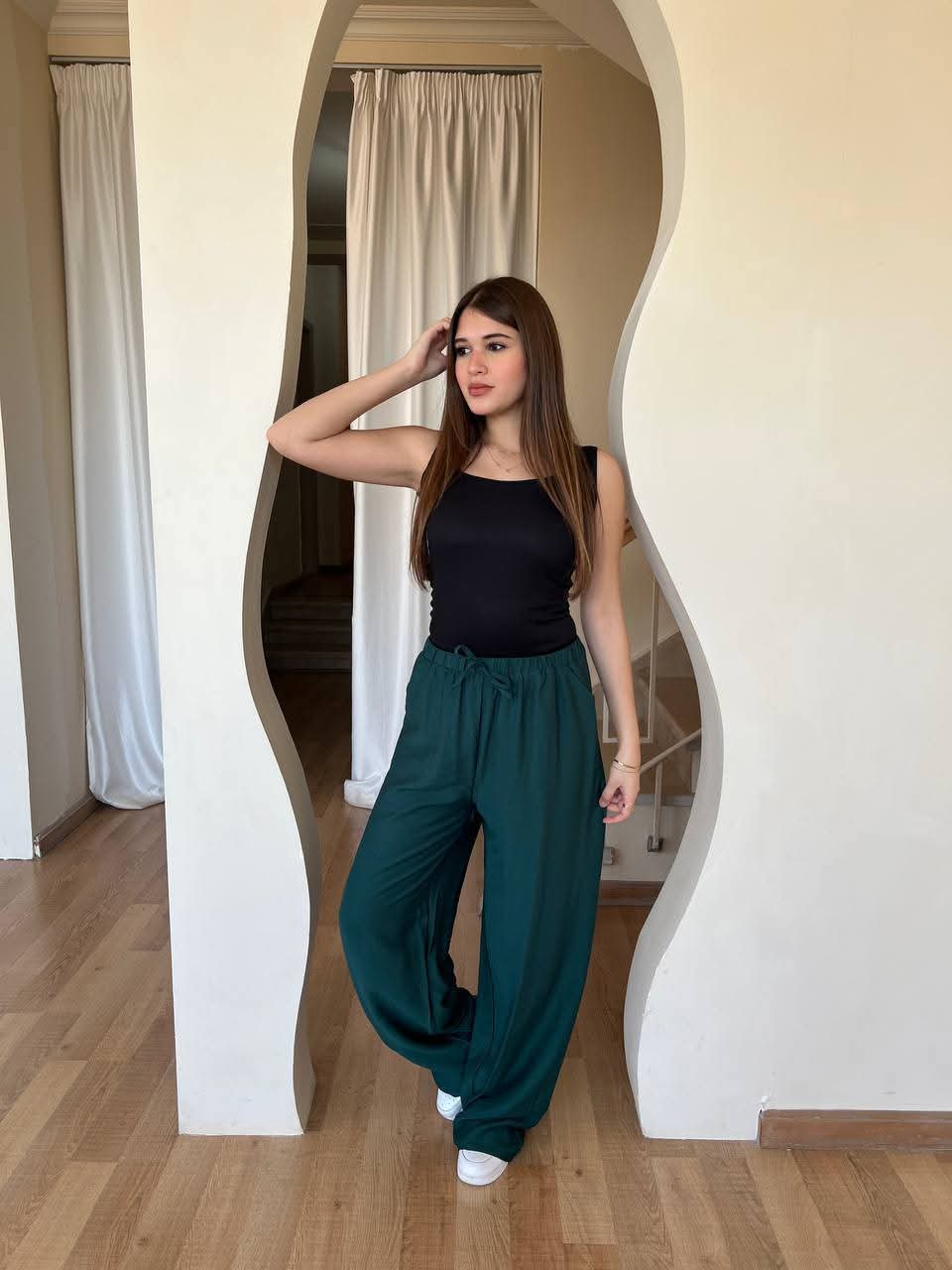 بنطلون كتان حريمي