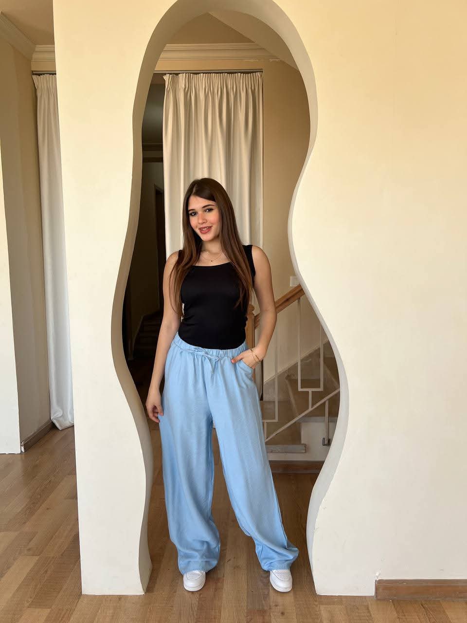 بنطلون كتان حريمي