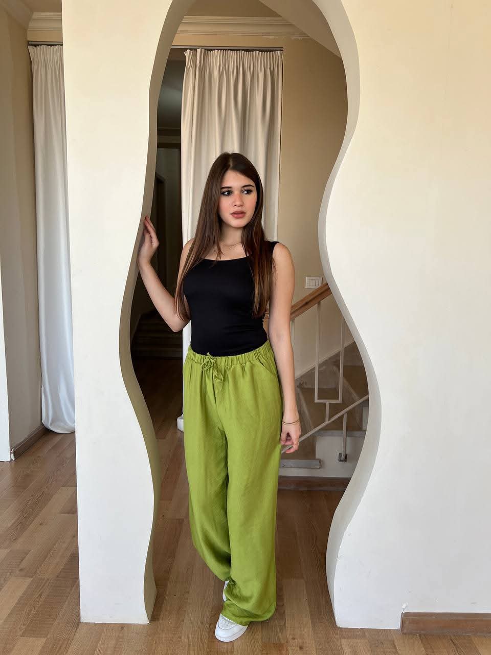 بنطلون كتان حريمي