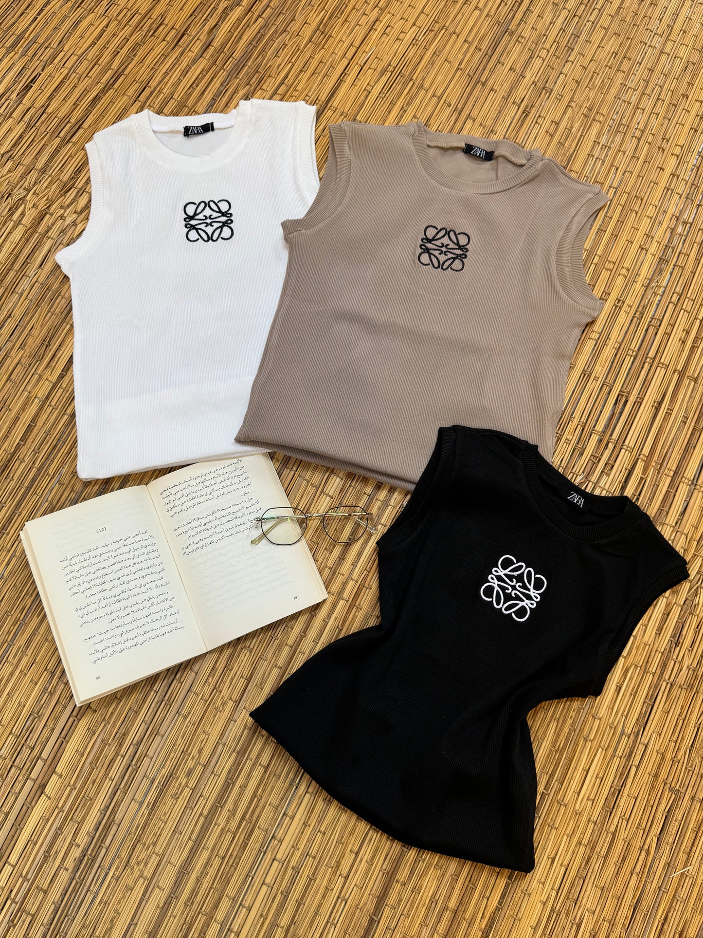 توب حريمي كت ريب مضلع