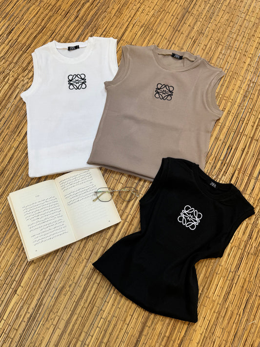 توب حريمي كت ريب مضلع