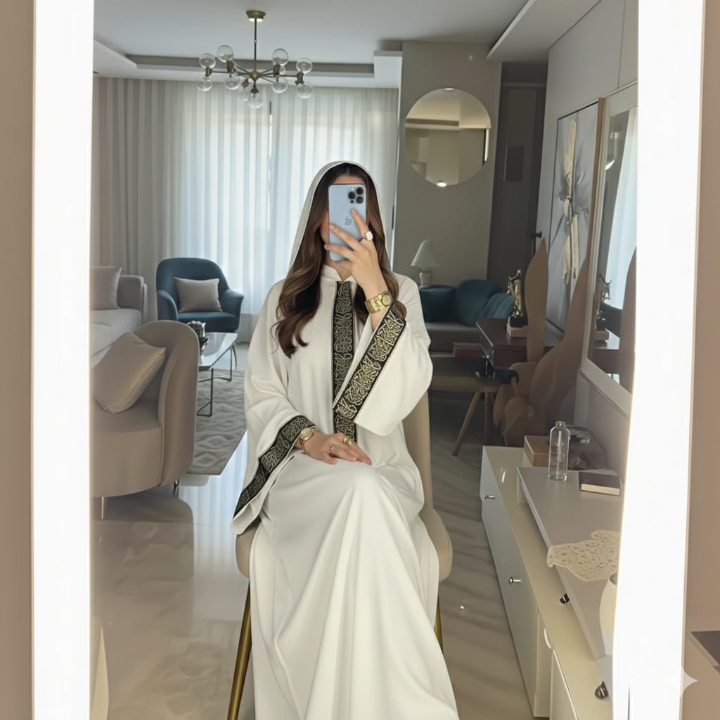 عباية الملكة كتان