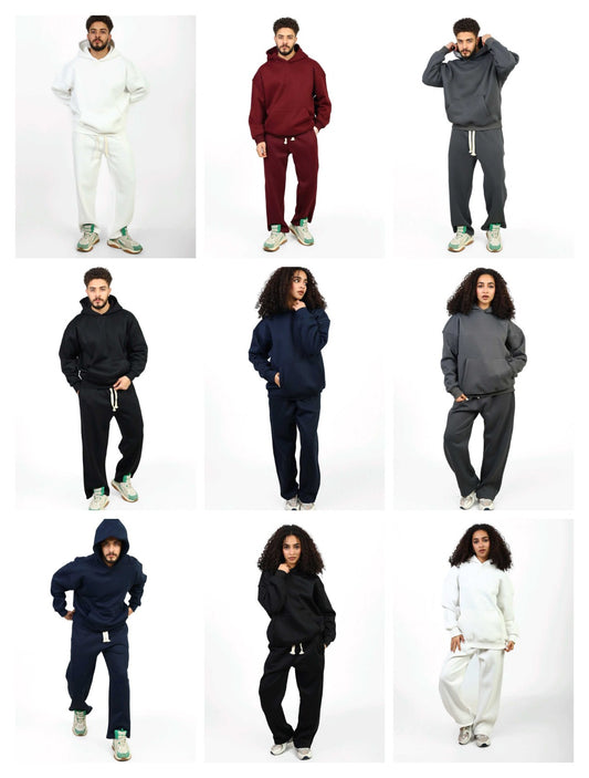 سوت قطن صافي قطعتين يونيسكس