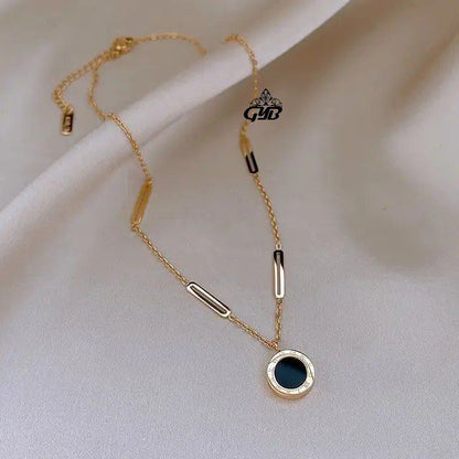 سلسلة بلغاري وجهين أبيض وأسود ستانلس ستيل